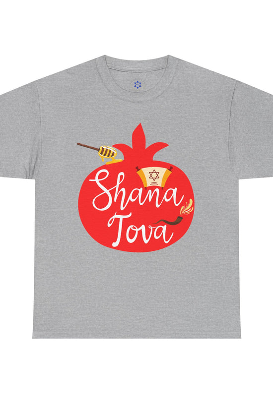 Shana Tova T-Shirt – Rosh Hashanah Pomegranate Design (Multiple Colors)