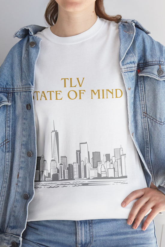 TLV State of Mind T-Shirt – Tel Aviv Skyline (Multiple Colors)