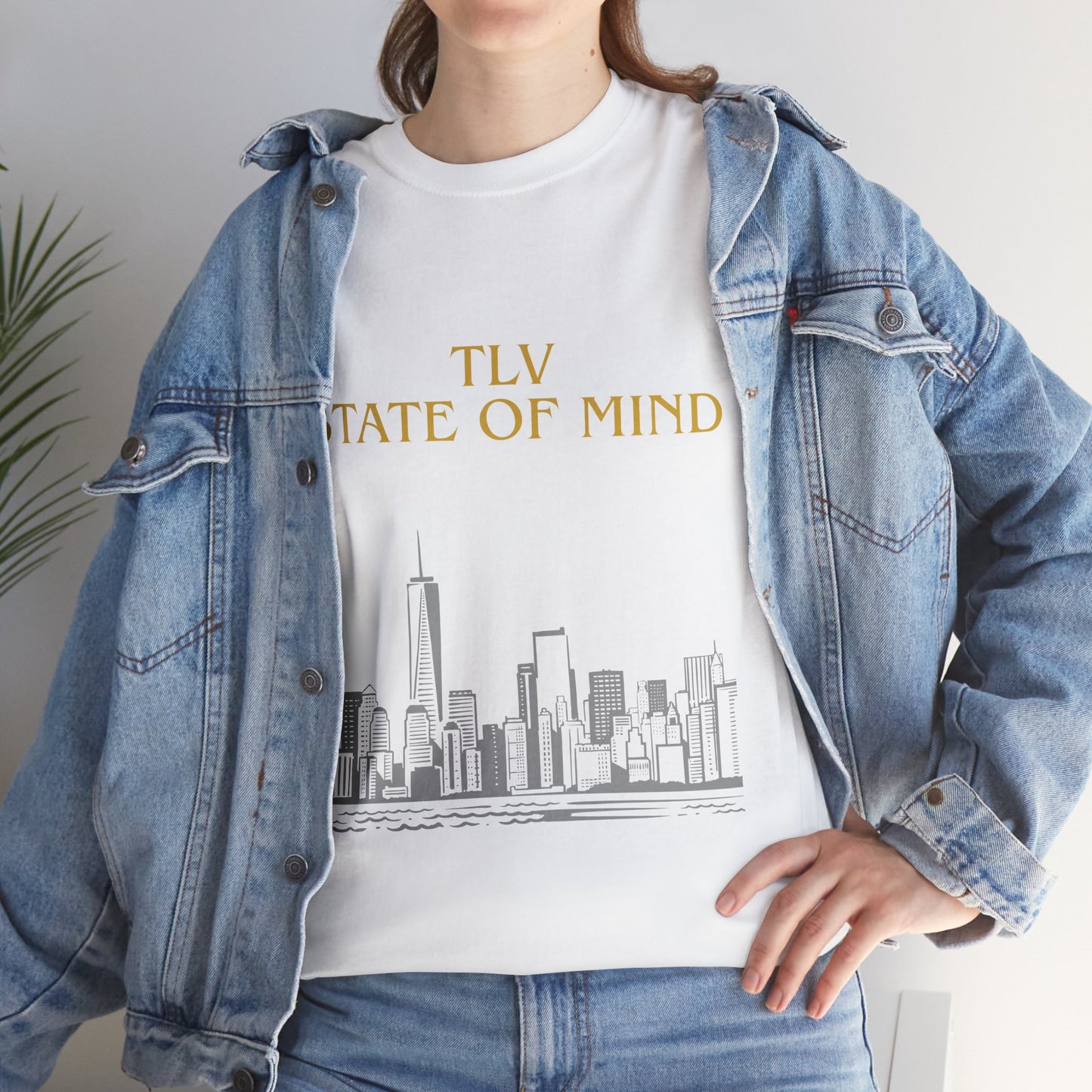 TLV State of Mind T-Shirt – Tel Aviv Skyline (Multiple Colors)