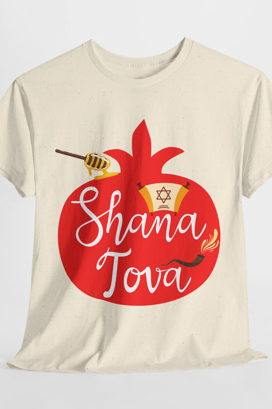 Shana Tova T-Shirt – Rosh Hashanah Pomegranate Design (Multiple Colors)