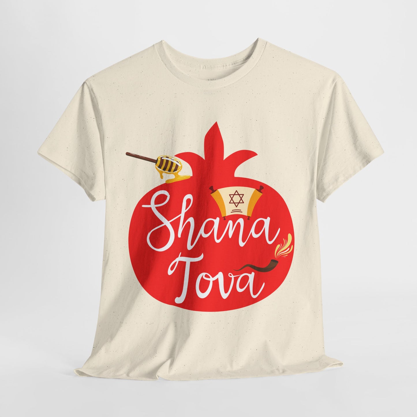 Shana Tova T-Shirt – Rosh Hashanah Pomegranate Design (Multiple Colors)