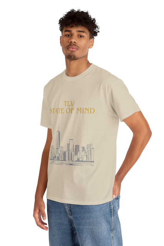 TLV State of Mind T-Shirt – Tel Aviv Skyline (Multiple Colors)
