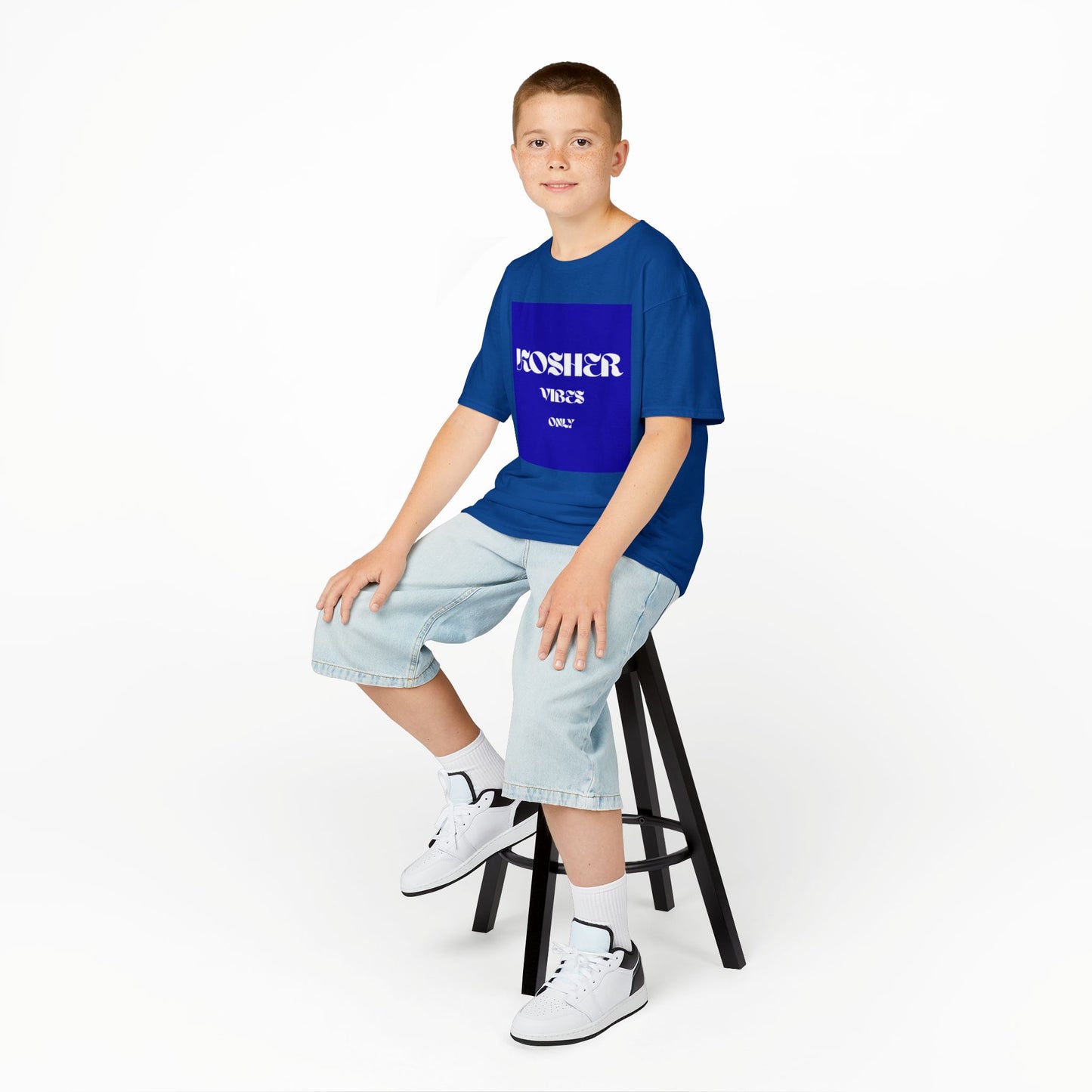 Kosher Vibes Only T-Shirt – Trendy Am Israel Chai Club - Variety of Colors