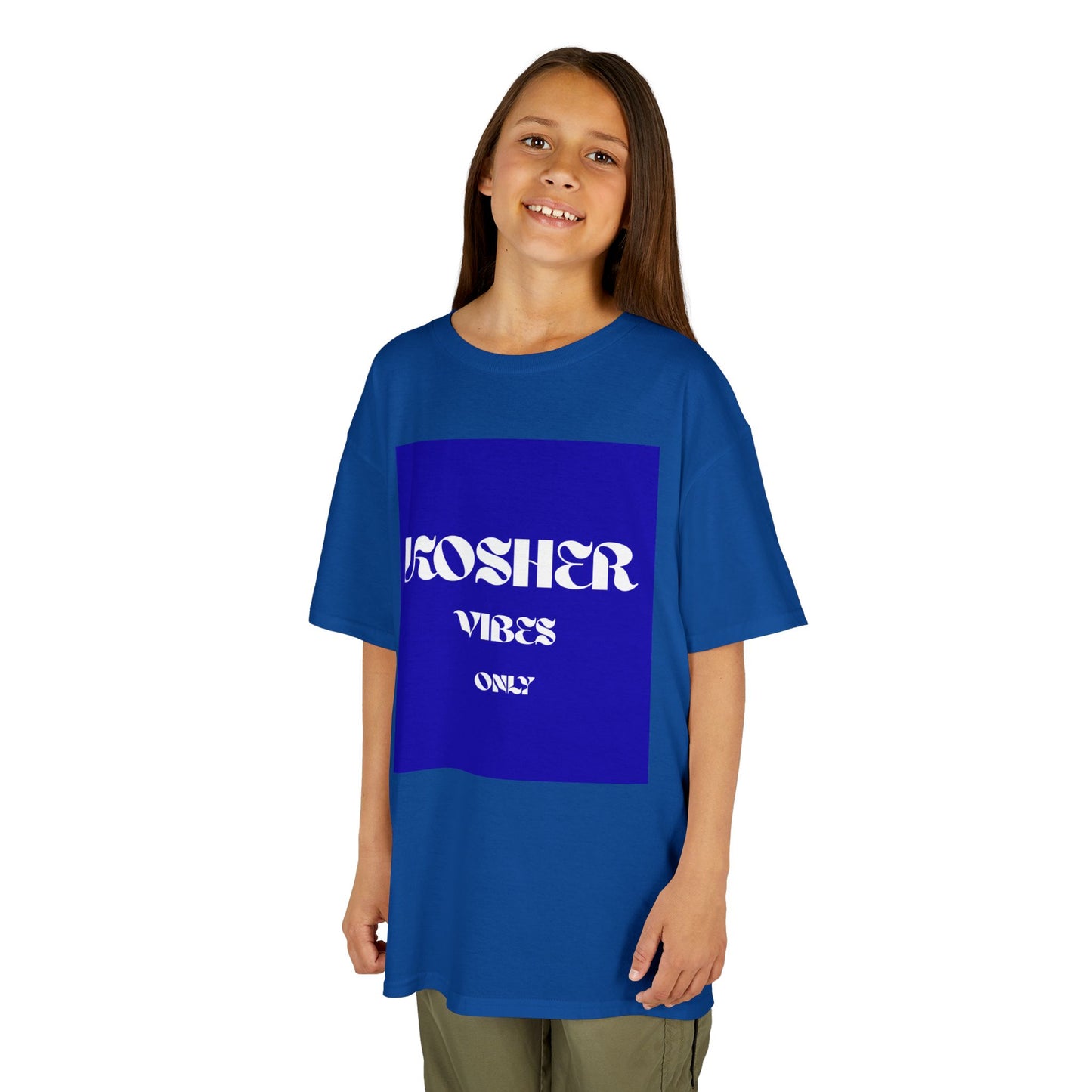 Kosher Vibes Only T-Shirt – Trendy Am Israel Chai Club - Variety of Colors