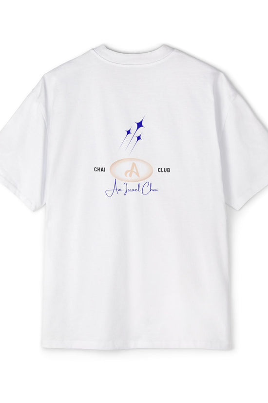 Oversized “Am Israel Chai” Tee – Chai Club Edition