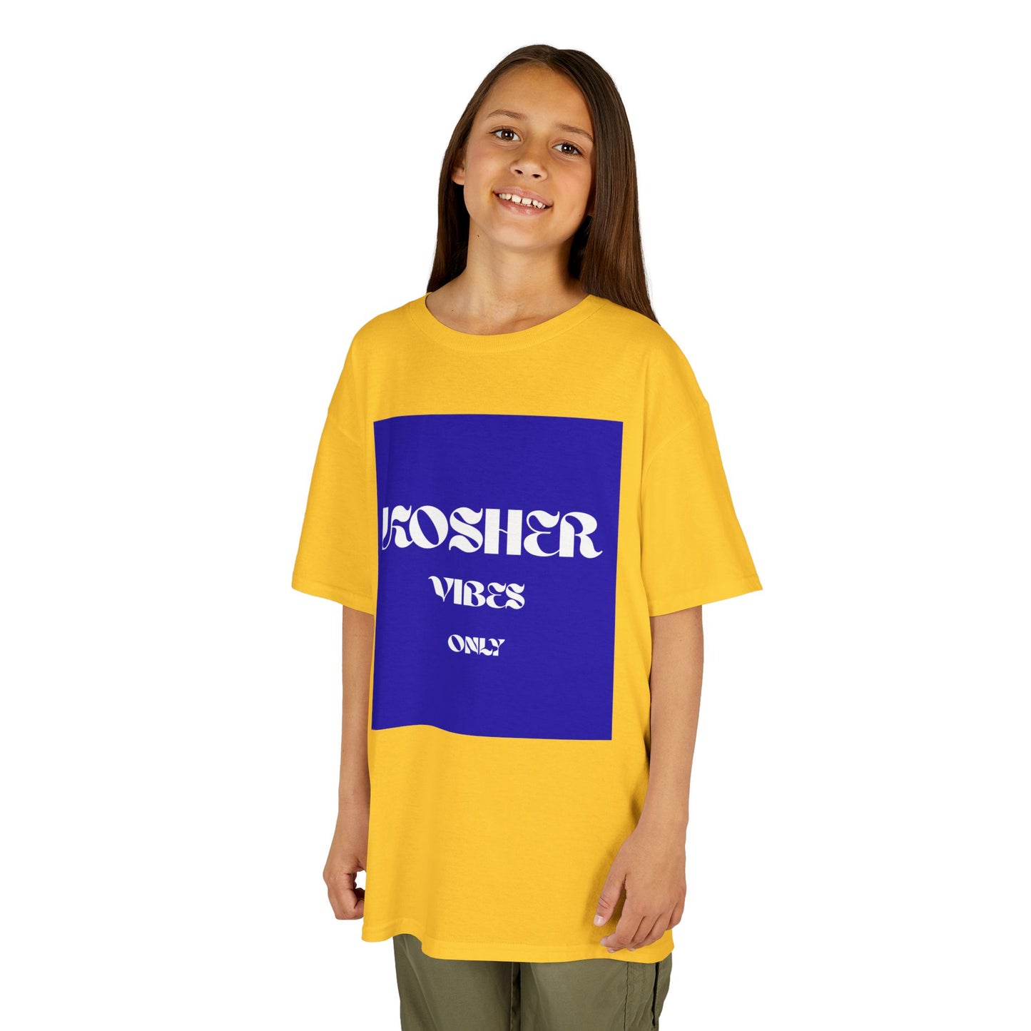 Kosher Vibes Only T-Shirt – Trendy Am Israel Chai Club - Variety of Colors
