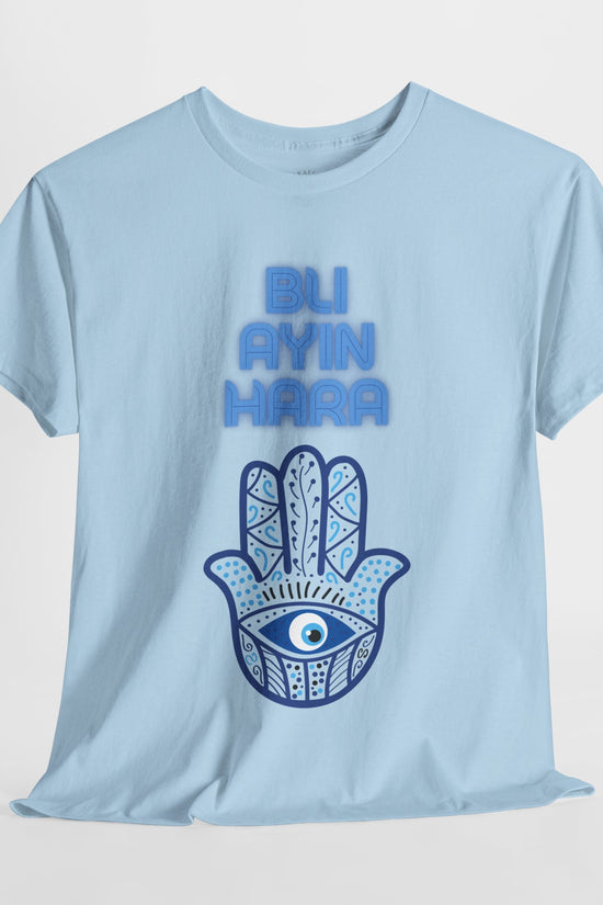 Bli Ayin Hara T-Shirt – Evil Eye Protection Design (Multiple Colors)