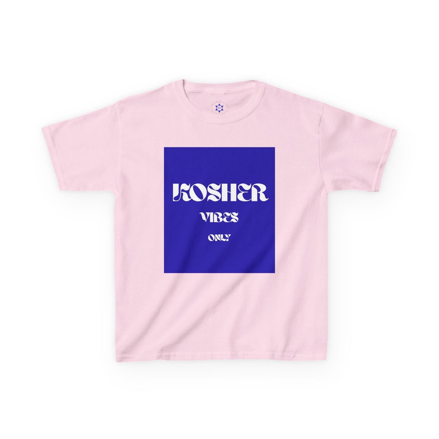Kosher Vibes Only T-Shirt – Trendy Am Israel Chai Club - Variety of Colors