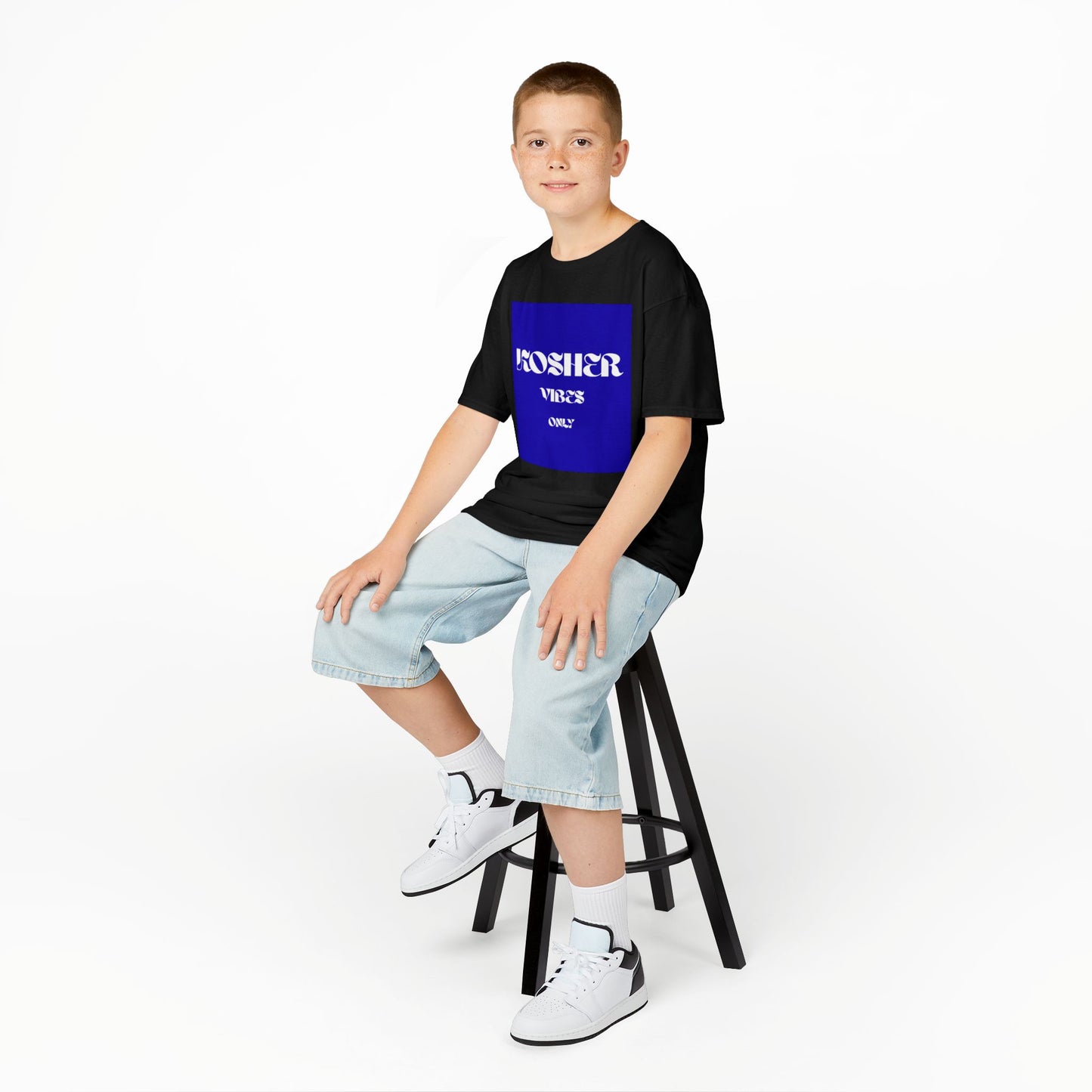 Kosher Vibes Only T-Shirt – Trendy Am Israel Chai Club - Variety of Colors