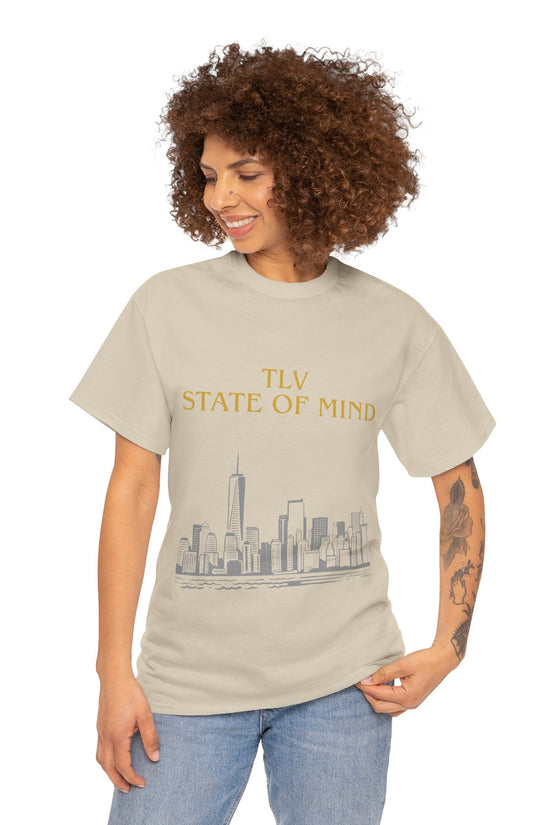 TLV State of Mind T-Shirt – Tel Aviv Skyline (Multiple Colors)