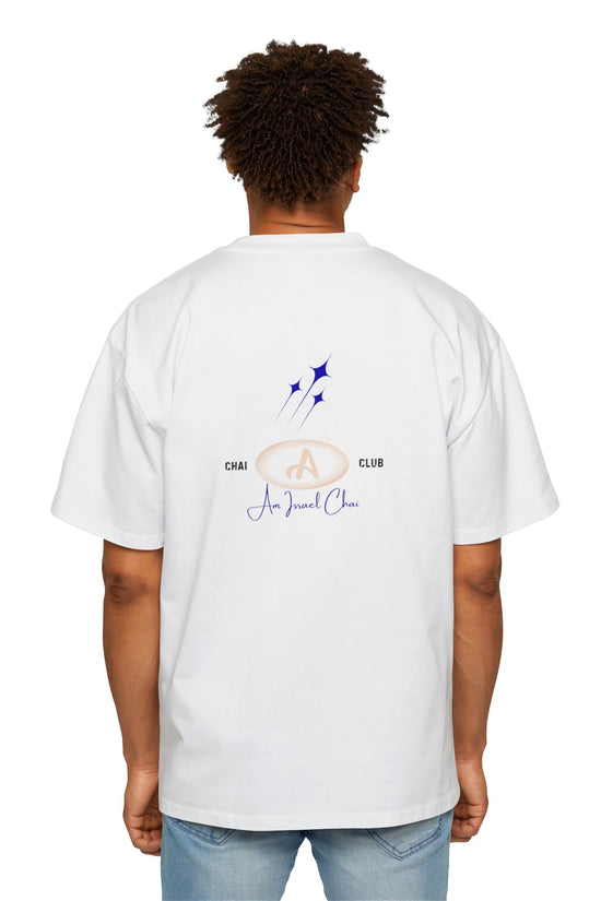 Oversized “Am Israel Chai” Tee – Chai Club Edition
