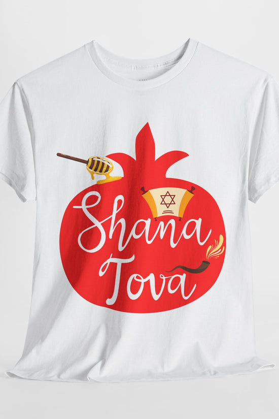Shana Tova T-Shirt – Rosh Hashanah Pomegranate Design (Multiple Colors)