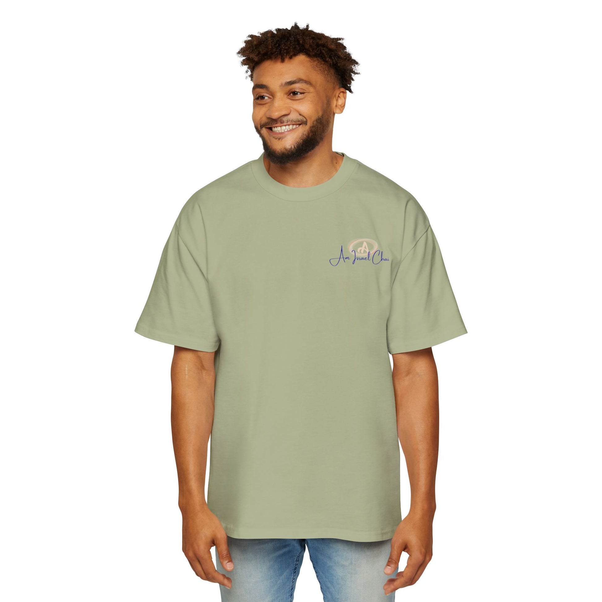 Oversized “Am Israel Chai” Tee – Chai Club Edition
