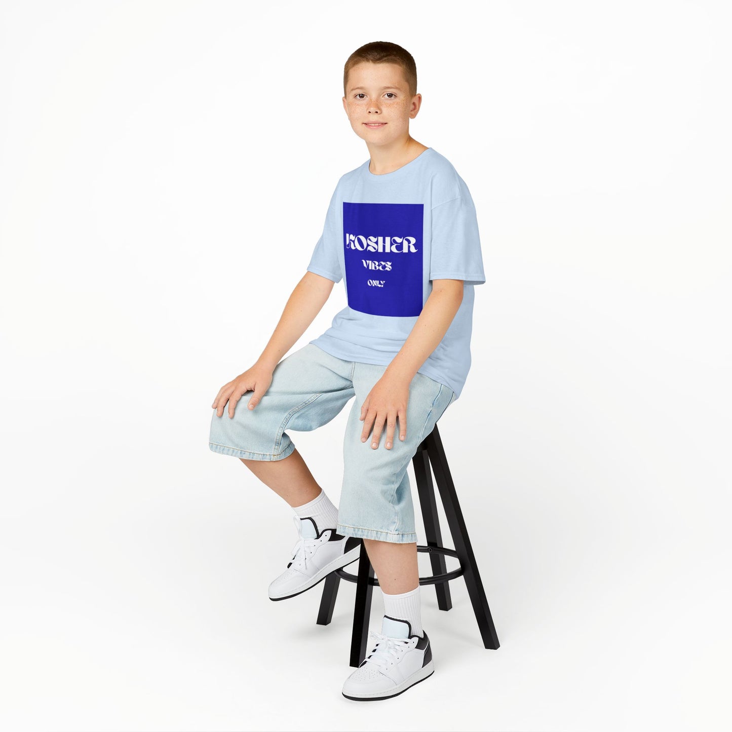 Kosher Vibes Only T-Shirt – Trendy Am Israel Chai Club - Variety of Colors