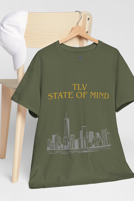TLV State of Mind T-Shirt – Tel Aviv Skyline (Multiple Colors)
