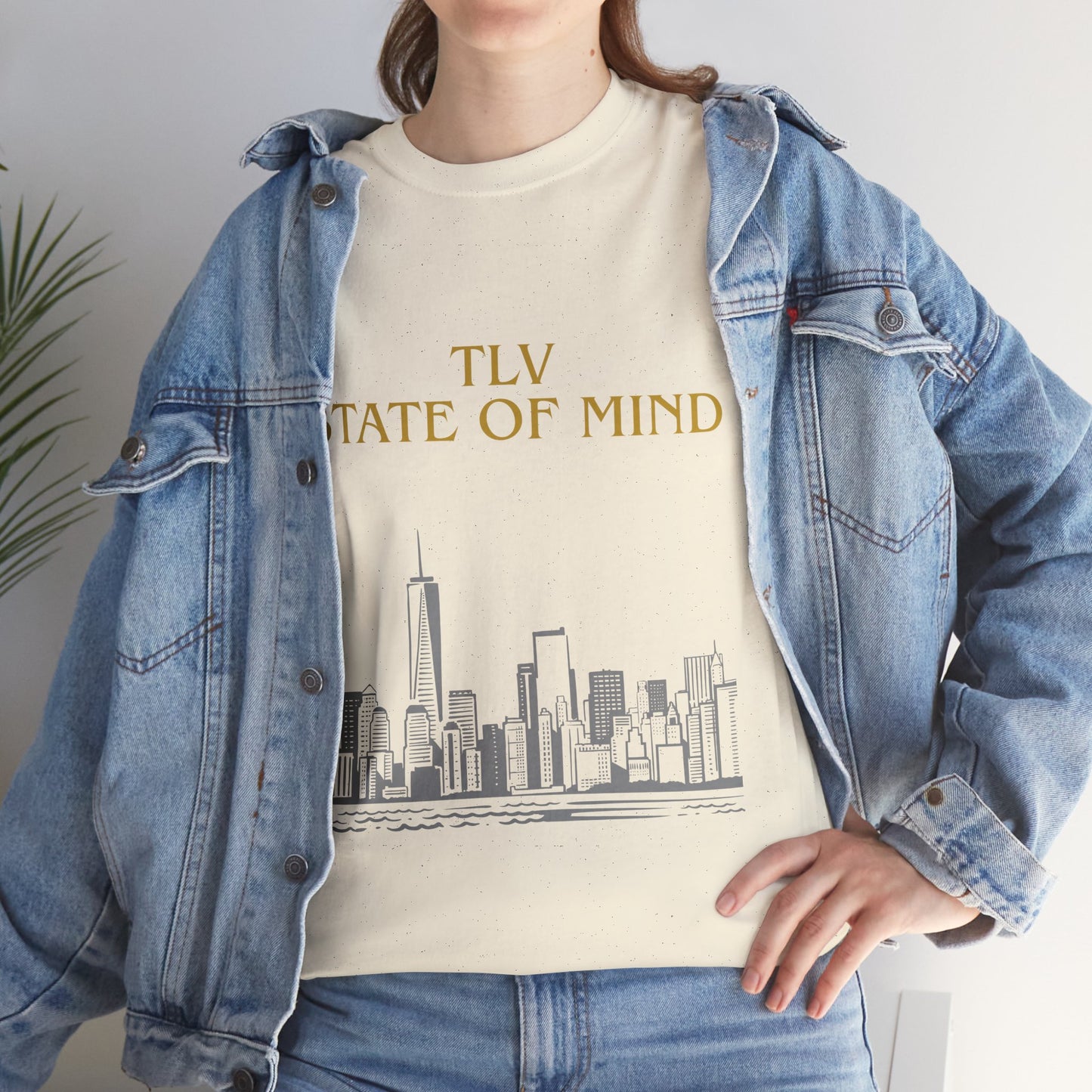 TLV State of Mind T-Shirt – Tel Aviv Skyline (Multiple Colors)