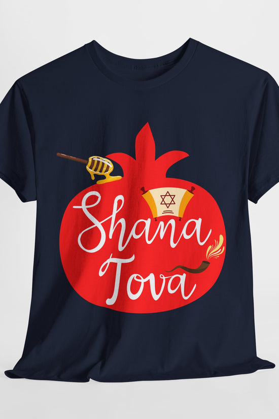 Shana Tova T-Shirt – Rosh Hashanah Pomegranate Design (Multiple Colors)