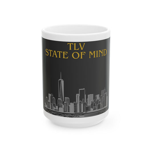 TLV State of Mind Mug – Tel Aviv Skyline Design (11oz & 15oz)