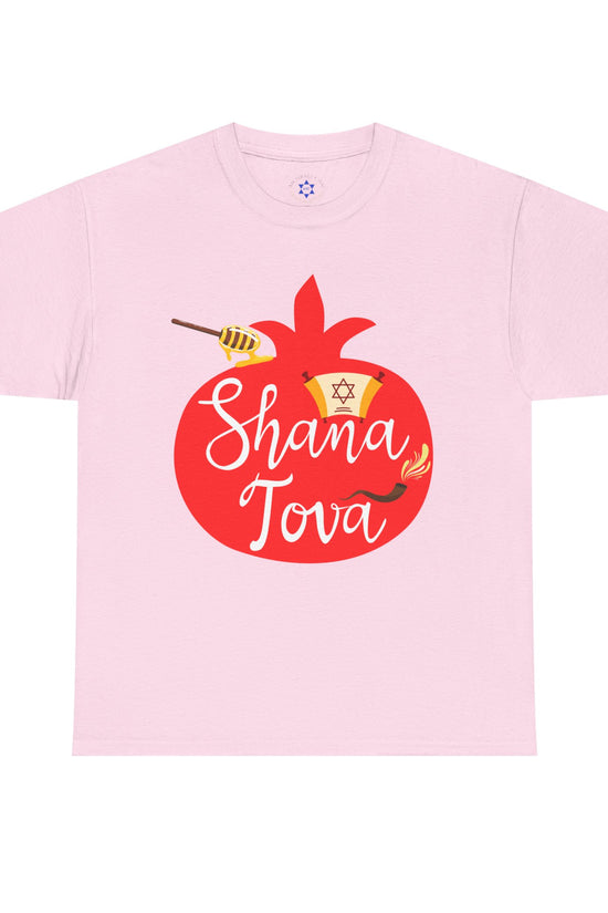 Shana Tova T-Shirt – Rosh Hashanah Pomegranate Design (Multiple Colors)