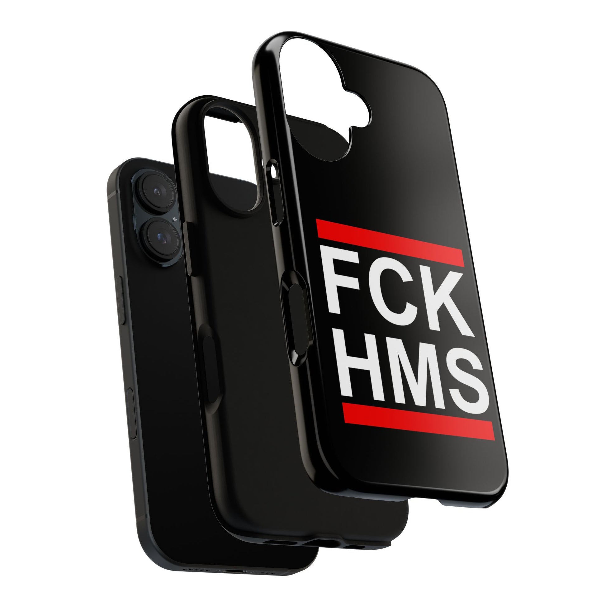 iPhone 16 "FCK HMS" protective Phone cover.
