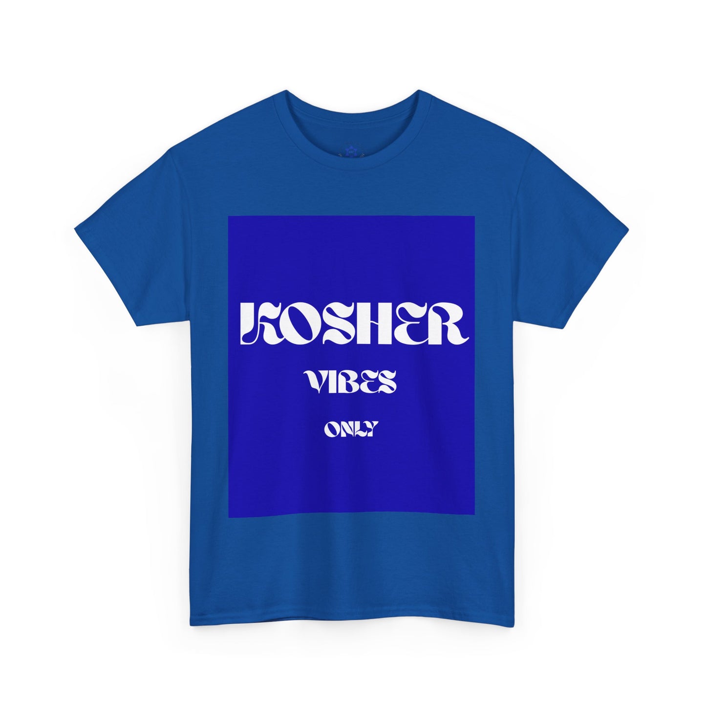 Kosher Vibes Only T-Shirt – Trendy Am Israel Chai Club -Variety of Colors