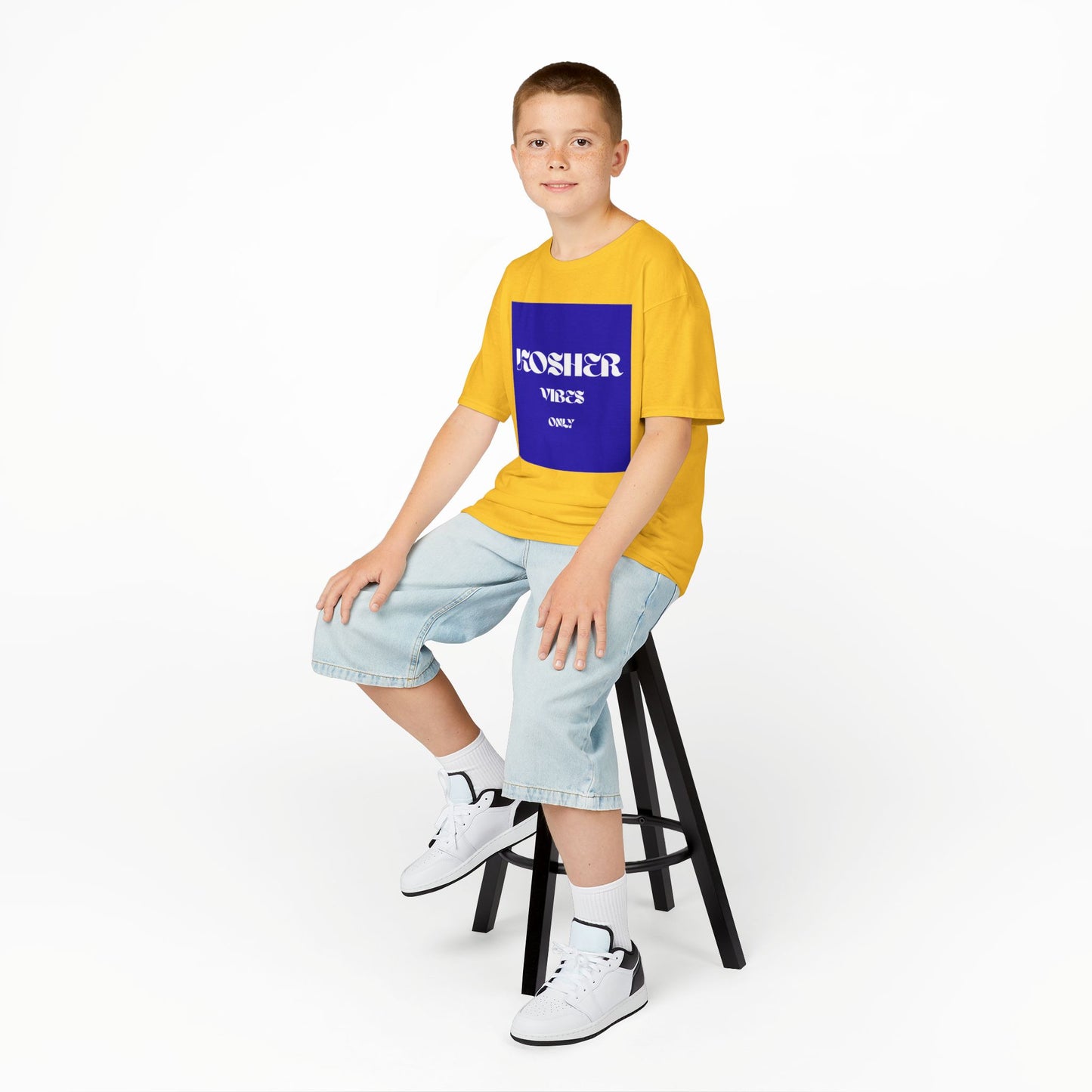 Kosher Vibes Only T-Shirt – Trendy Am Israel Chai Club - Variety of Colors