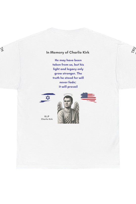 Charlie Kirk Memorial Tee – 20% Donated to His Legacy & Family