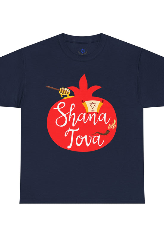 Shana Tova T-Shirt – Rosh Hashanah Pomegranate Design (Multiple Colors)