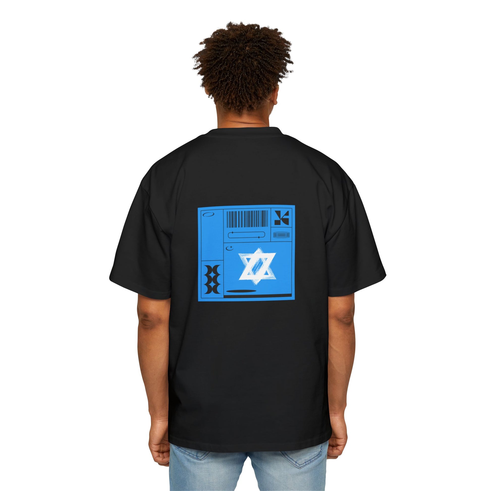 Oversized white Magen David – Modern Jewish Streetwear