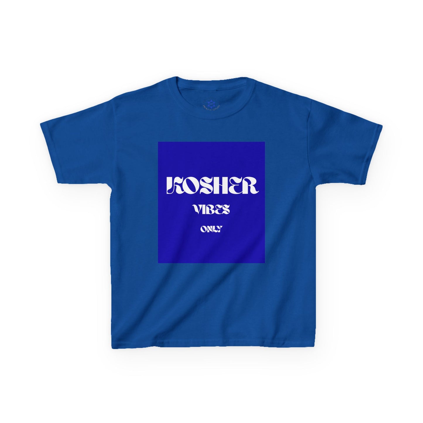 Kosher Vibes Only T-Shirt – Trendy Am Israel Chai Club - Variety of Colors
