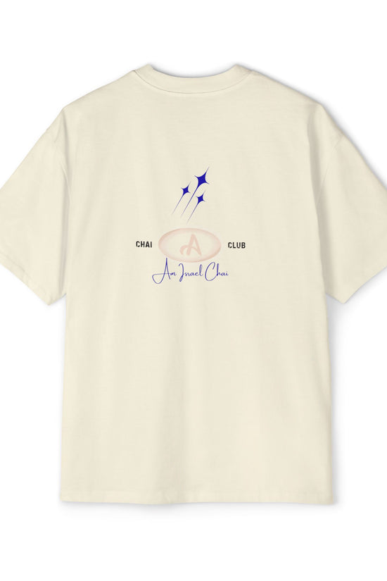 Oversized “Am Israel Chai” Tee – Chai Club Edition