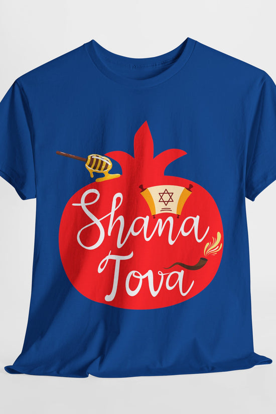 Shana Tova T-Shirt – Rosh Hashanah Pomegranate Design (Multiple Colors)