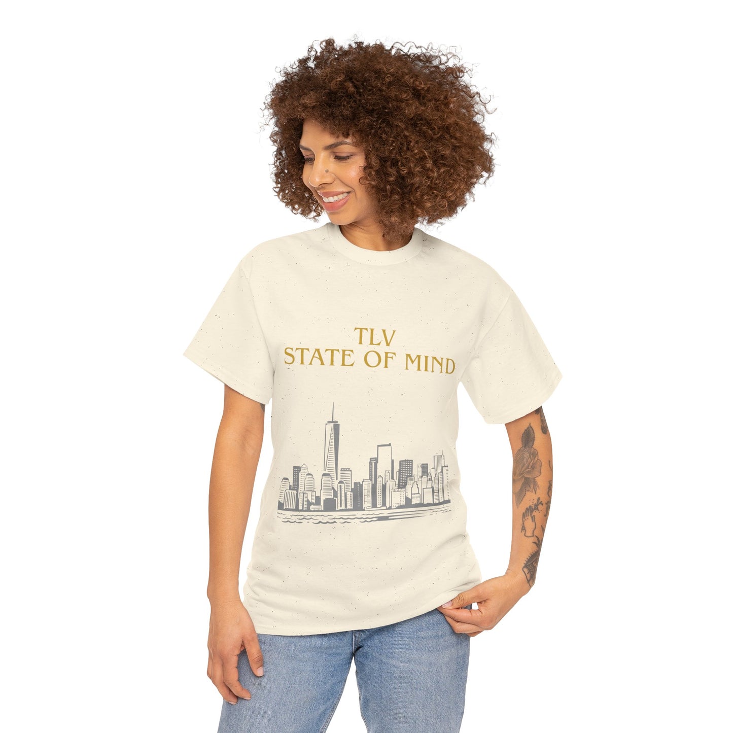 TLV State of Mind T-Shirt – Tel Aviv Skyline (Multiple Colors)