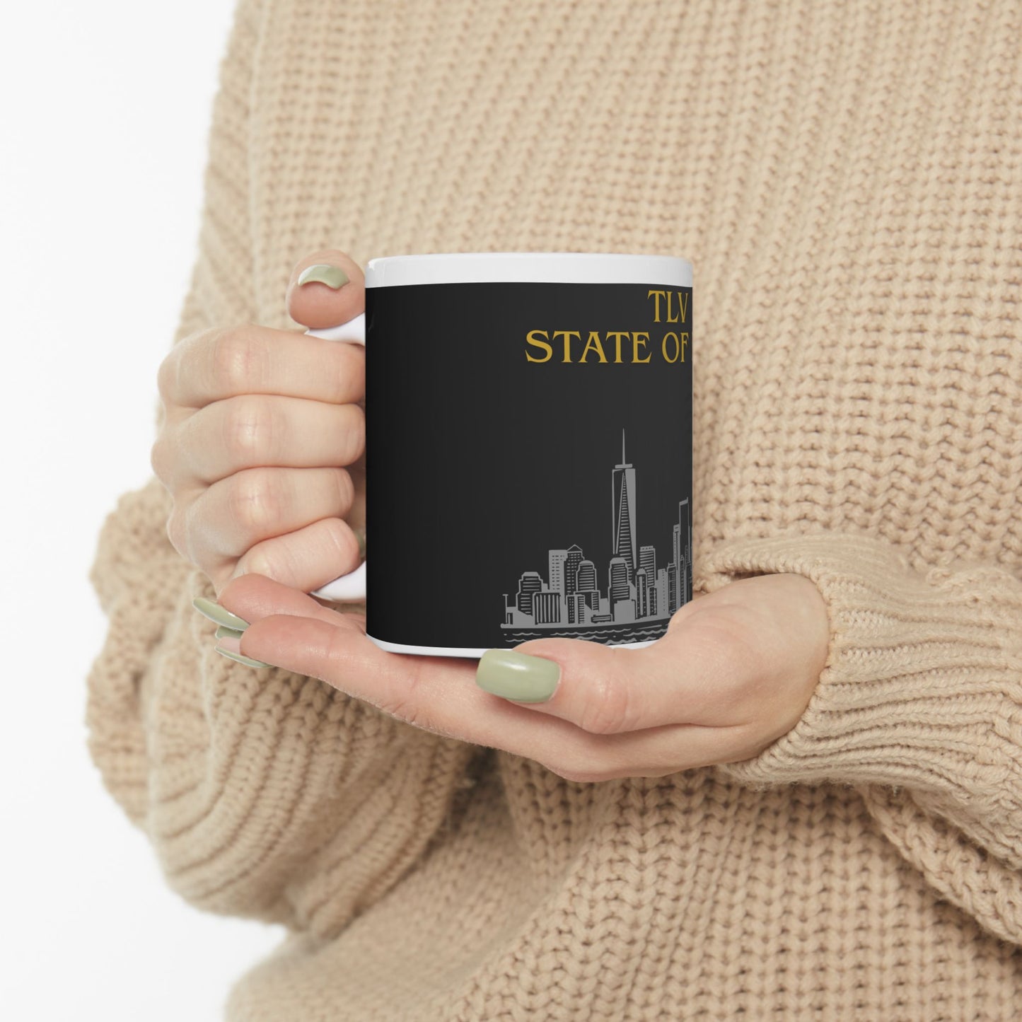 TLV State of Mind Mug – Tel Aviv Skyline Design (11oz & 15oz)