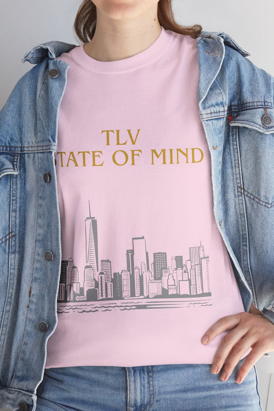 TLV State of Mind T-Shirt – Tel Aviv Skyline (Multiple Colors)
