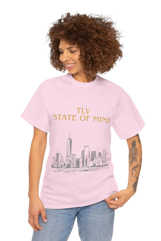 TLV State of Mind T-Shirt – Tel Aviv Skyline (Multiple Colors)