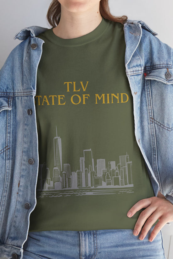 TLV State of Mind T-Shirt – Tel Aviv Skyline (Multiple Colors)