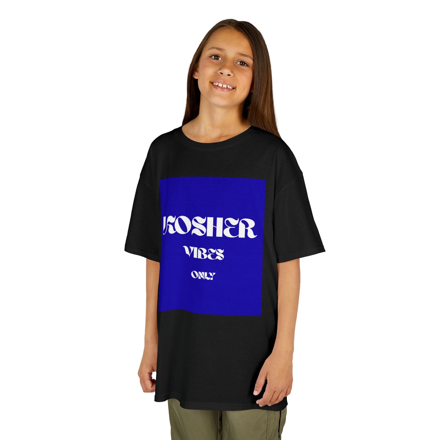 Kosher Vibes Only T-Shirt – Trendy Am Israel Chai Club - Variety of Colors