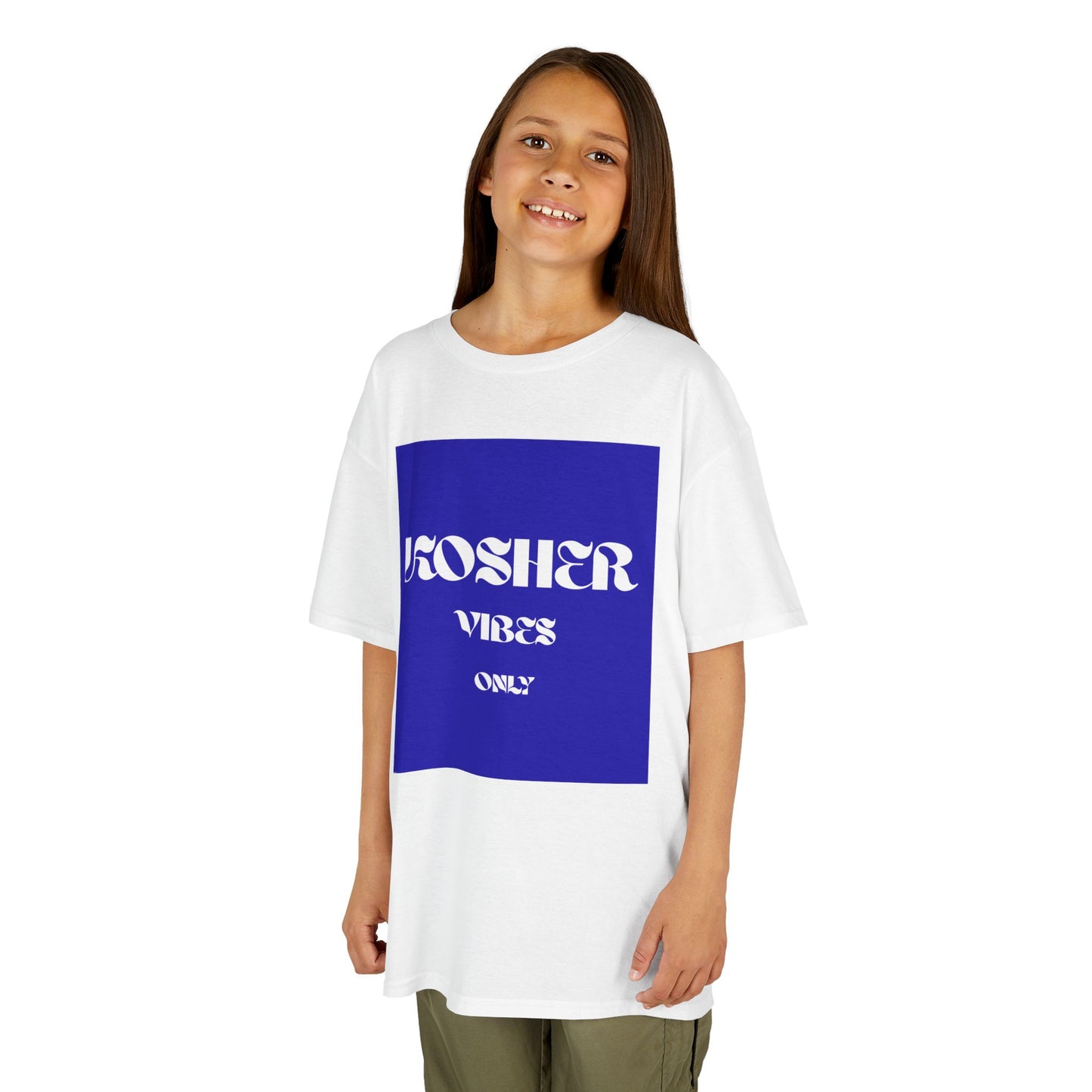Kosher Vibes Only T-Shirt – Trendy Am Israel Chai Club - Variety of Colors