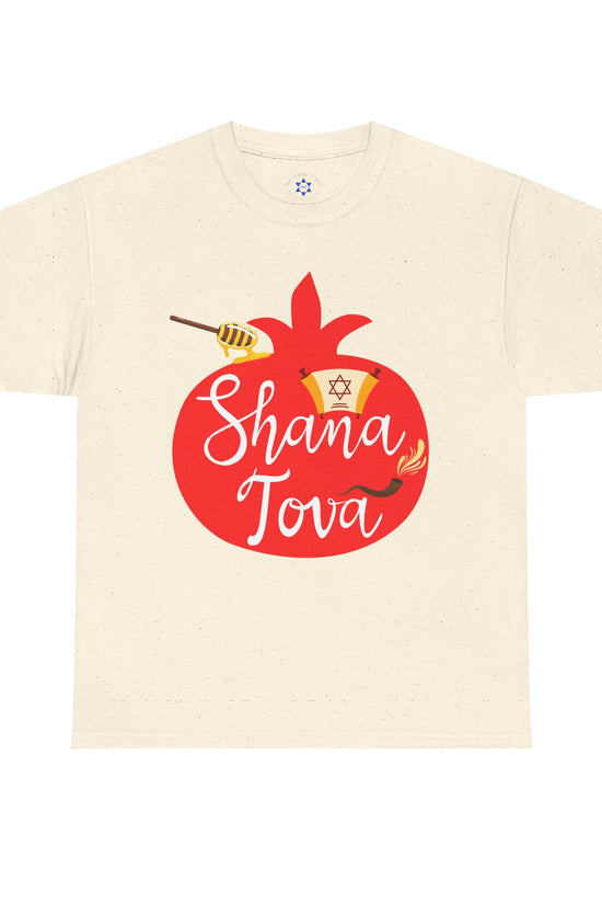 Shana Tova T-Shirt – Rosh Hashanah Pomegranate Design (Multiple Colors)
