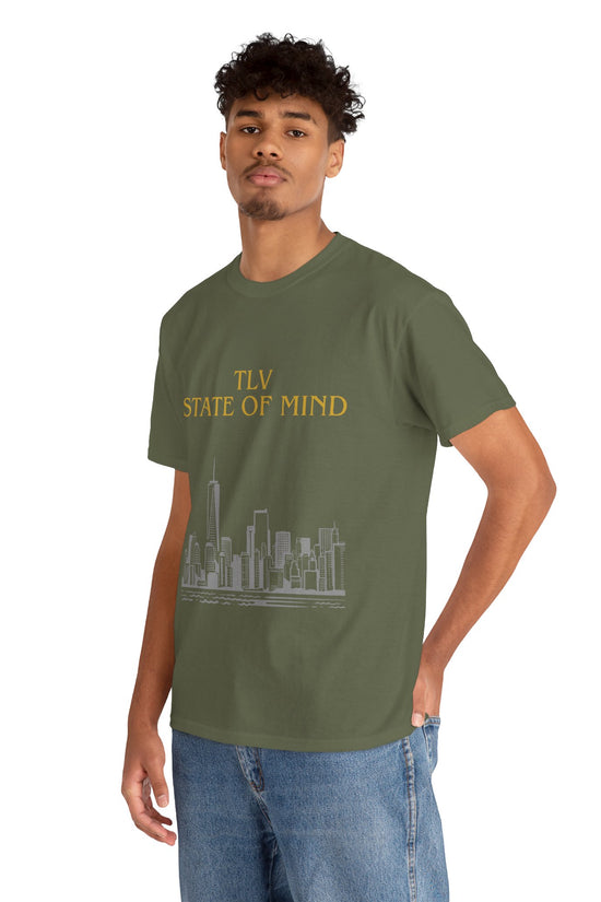 TLV State of Mind T-Shirt – Tel Aviv Skyline (Multiple Colors)