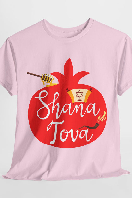 Shana Tova T-Shirt – Rosh Hashanah Pomegranate Design (Multiple Colors)
