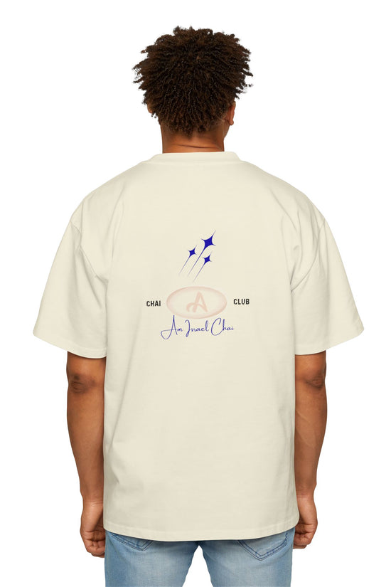 Oversized “Am Israel Chai” Tee – Chai Club Edition