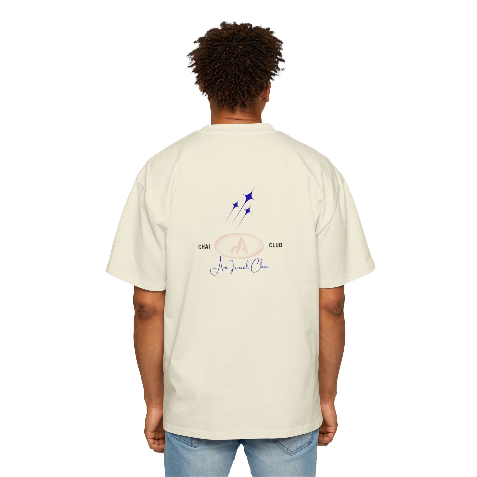 Oversized “Am Israel Chai” Tee – Chai Club Edition